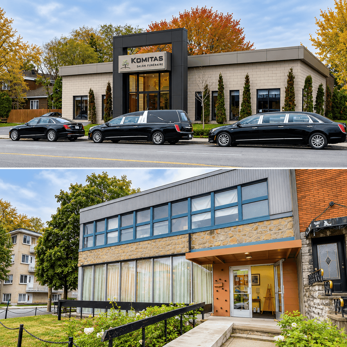 Komitas Funeral Home and Résidence Funéraire La Renaissance in Ahuntsic-Cartierville, Montreal
