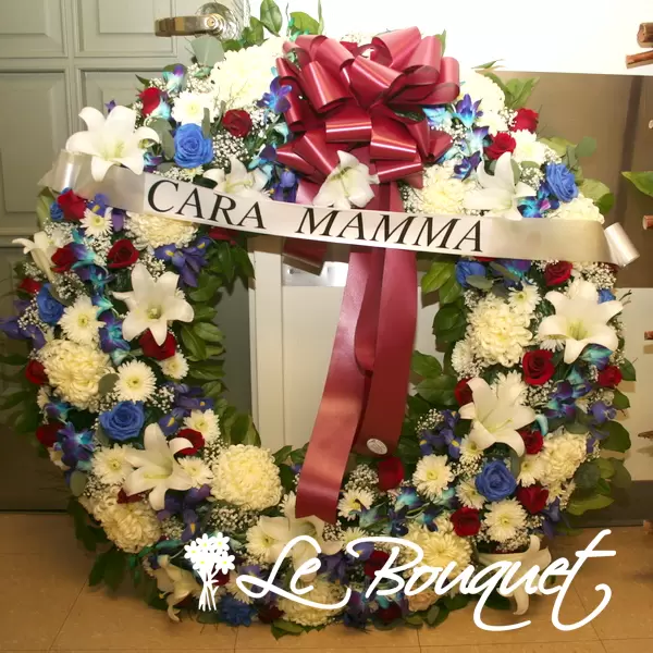 Blue Light Farewell Wreath