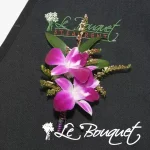 Double dendrobium Boutonniere