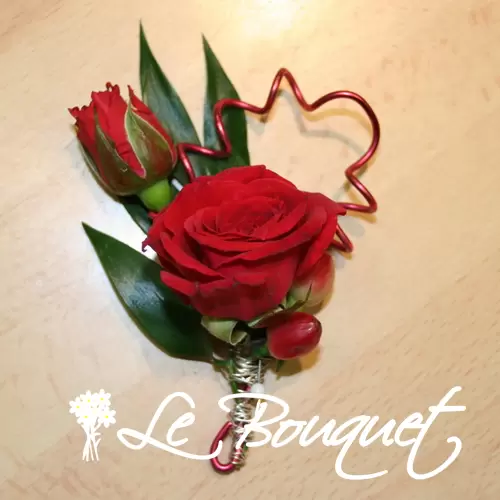 Modern Rose Boutonniere