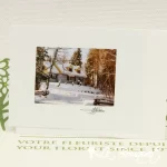 Winter Snow Scene Greeting Card