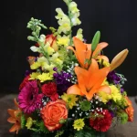 Burst of Color Round Arrangement