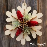 Air Plant Snowflake Ornament