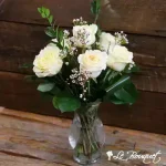 Le bouquet candlelight avec la fleur de cire
