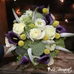 Calla Lily & Lotus Wedding Bouquet