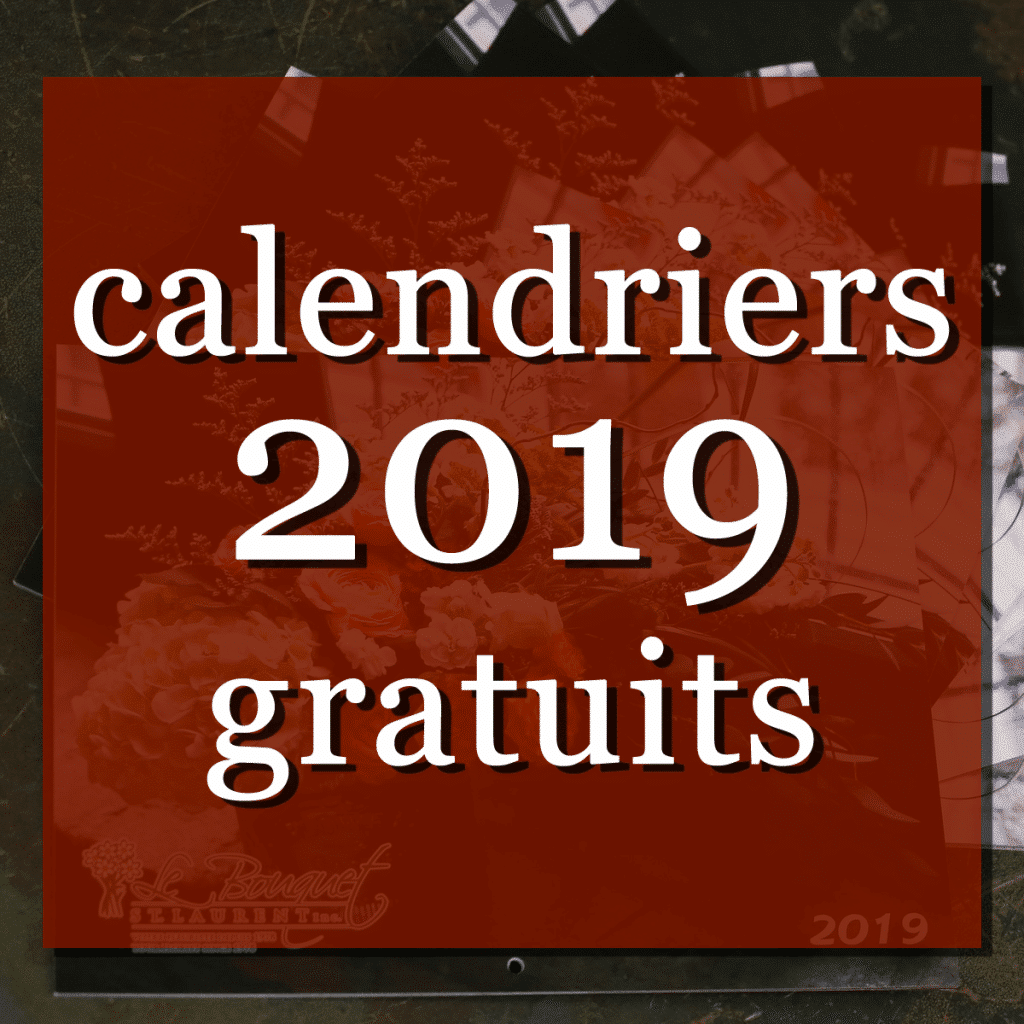 Calendrier 2019 gratuit