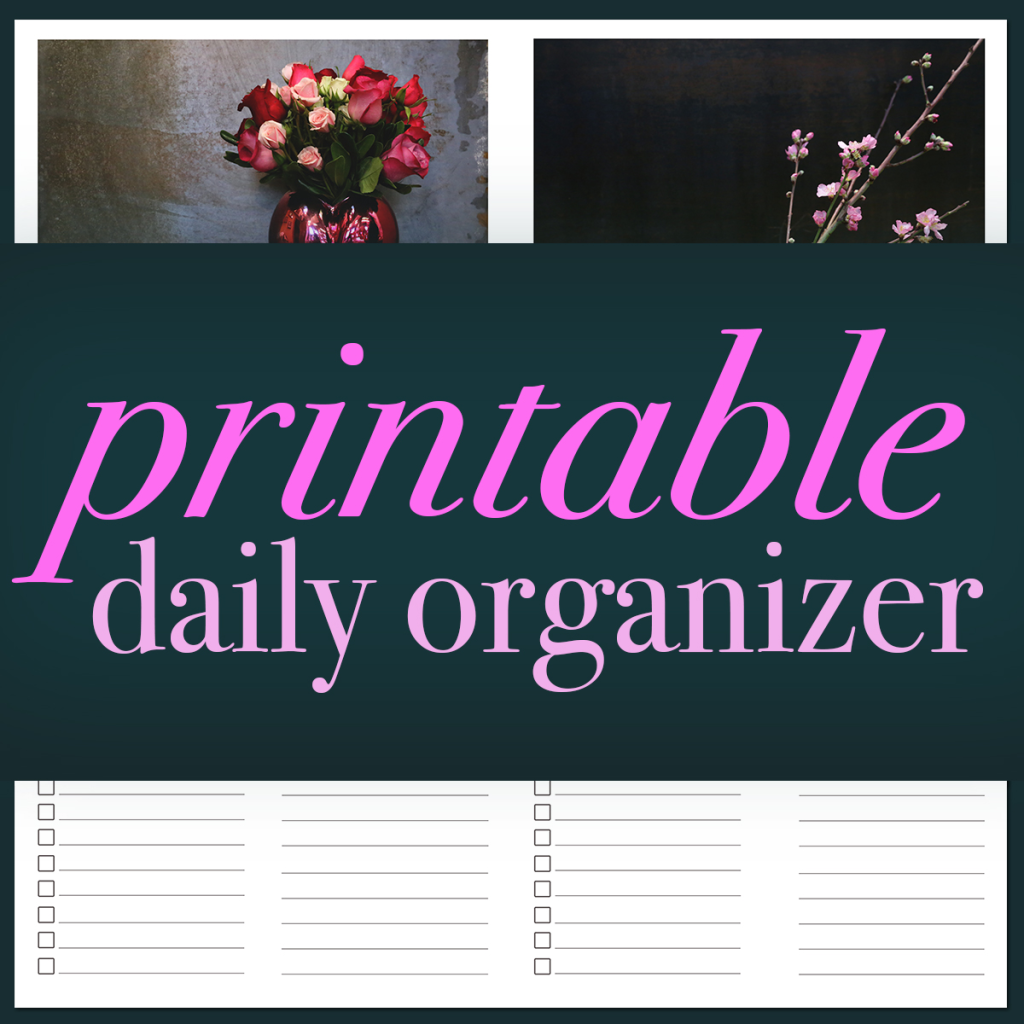 Getting Organized With Flowers