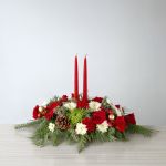 Double Candle Holiday Centerpiece