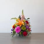 Burst of Color Round Arrangement