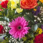Burst of Color Round Arrangement