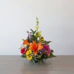 Burst of Color Round Arrangement