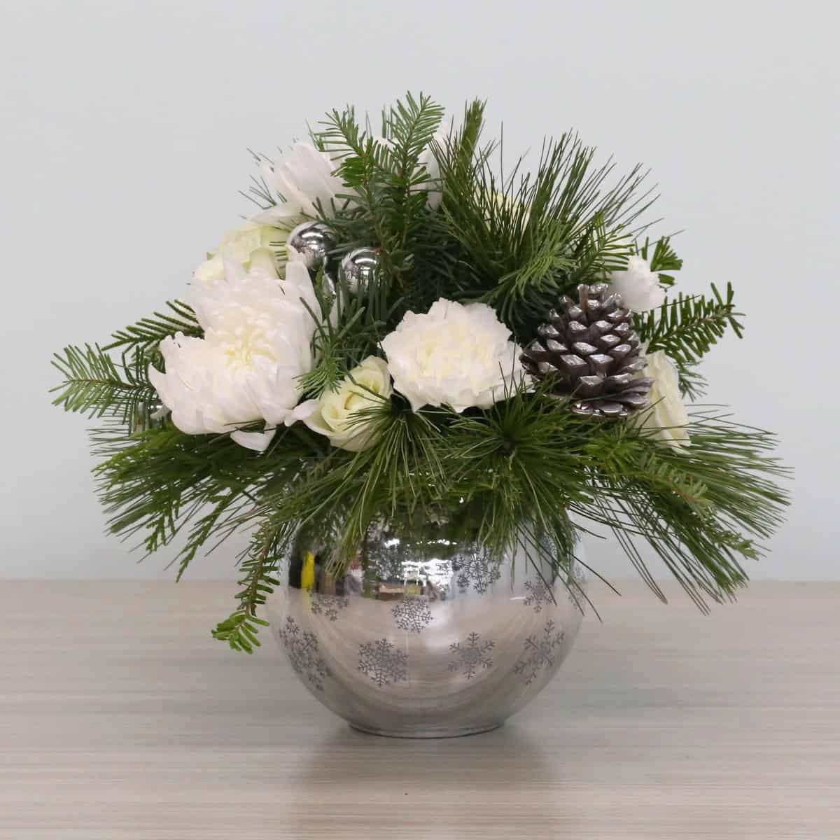 Silver Holiday Arrangement